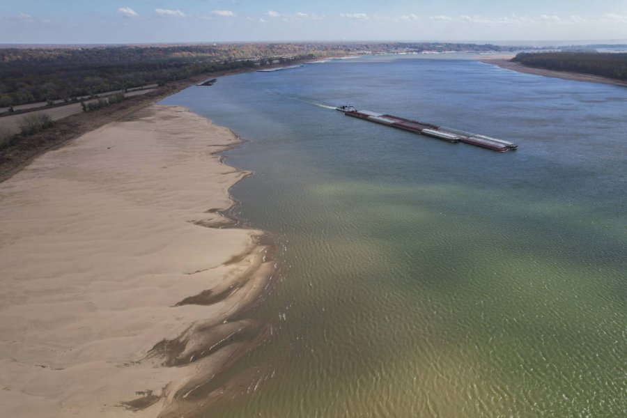 La terrible sequía en el río Mississippi